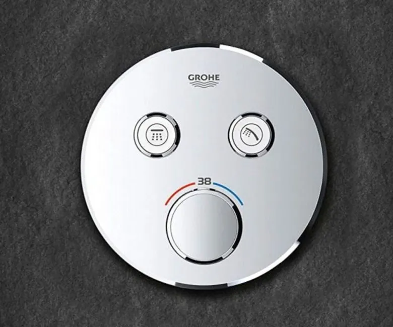 Термостат для душа прихованого монтажу Grohe Grohtherm SmartControl, зовнішня частина, хром Фото - 2