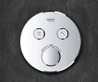 Термостат для душа прихованого монтажу Grohe Grohtherm SmartControl, зовнішня частина, хром Фото - 2