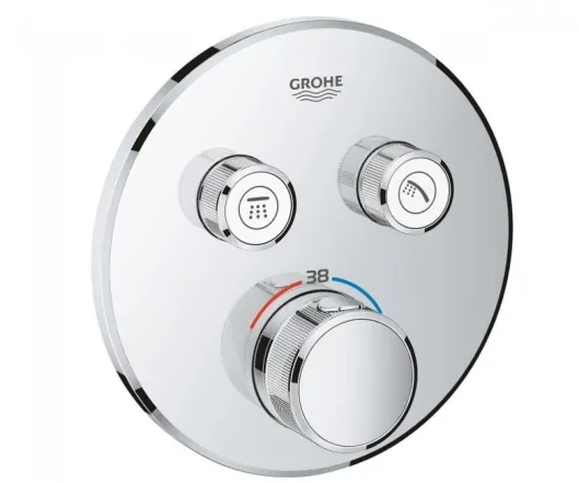 Термостат для душа прихованого монтажу Grohe Grohtherm SmartControl, зовнішня частина, хром
