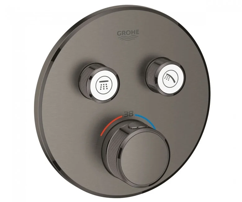 Термостат для душу Grohe Grohtherm SmartControl на 2 виходи, графіт матовий (29119AL0)
