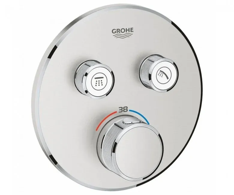 Термостат для ванны скрытого монтажа Grohe Grohtherm SmartControl, стальной (29119DC0)