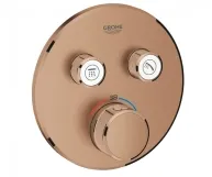 Термостат для ванни прихованого монтажу Grohe Grohtherm SmartControl, зовнішня частина, теплий захід сонця матовий (29119DL0)