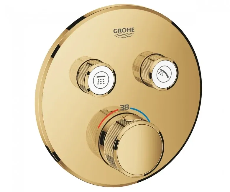 Термостат для ванны скрытого монтажа Grohe Grohtherm SmartControl, золото (29119GL0)