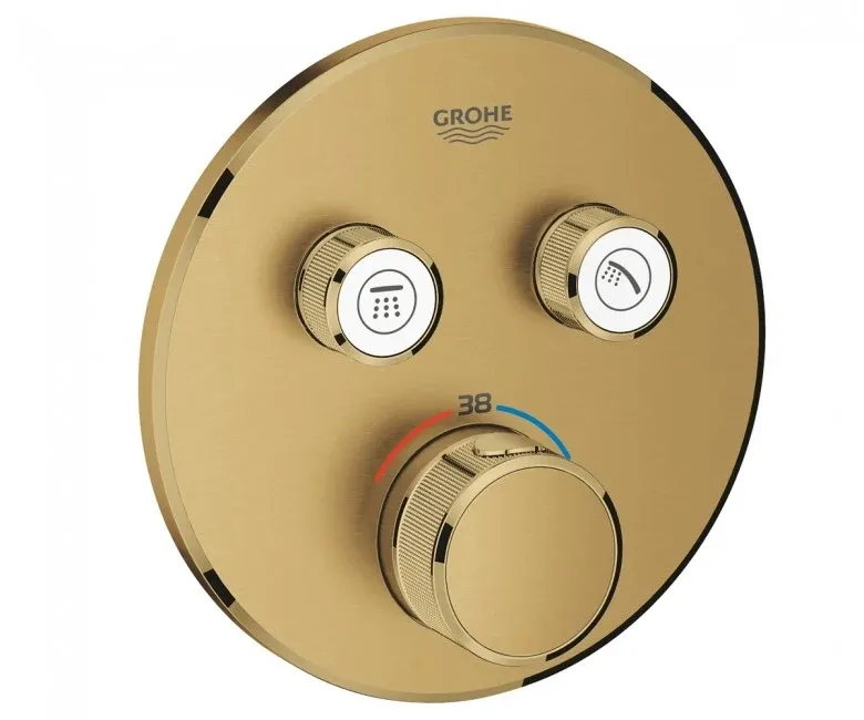 Наружная часть термостатического смесителя для душа Grohe Grohtherm SmartControl, бронза (29119GN0)