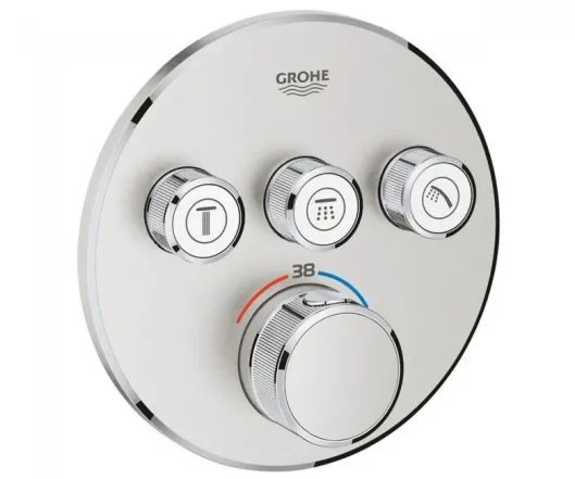 Термостат для ванны скрытого монтажа Grohe Grohtherm SmartControl, стальной (29121DC0)