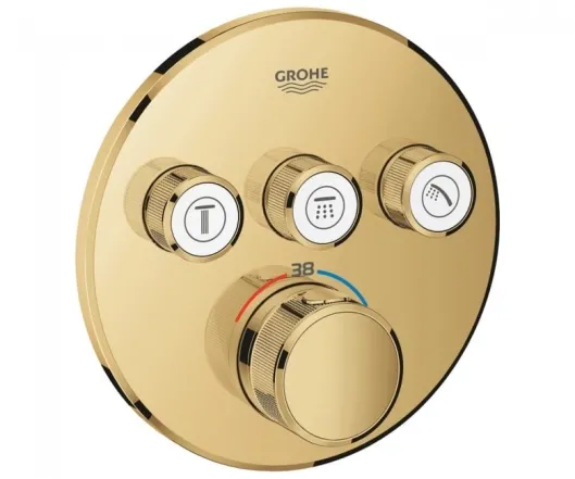 Термостат Grohe Grohtherm SmartControl на 3 виходи, верхня монтажна частина, холодний світанок глянець (29121GL0)