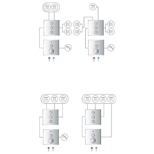 Термостат для душа Grohe Grohtherm SmartControl, встраиваемый без подключения шланга (29123000) Фото - 4