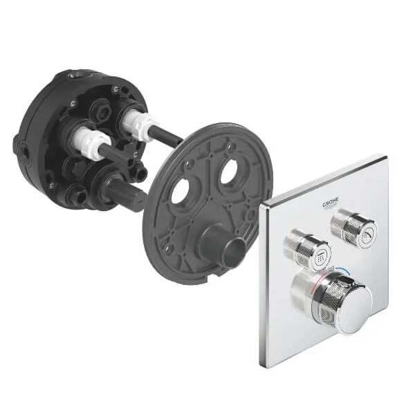 Термостат для душа Grohe Grohtherm SmartControl, зовнішня частина, на 2 споживача (29124000) Фото - 4