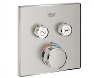Термостат для душу прихованого монтажу Grohe Grohtherm SmartControl, зовнішня частина, суперсталь (29124DC0)
