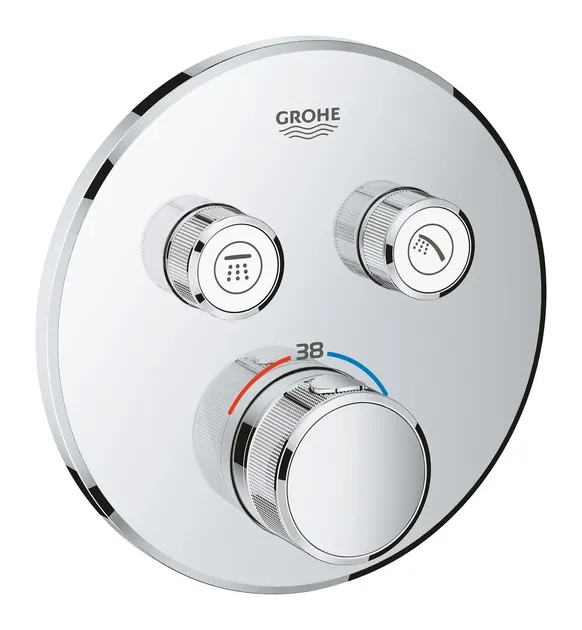 Tермостат прихованого монтажу Grohe Grohtherm SmartControl з 2 кнопками управління (29151LS0)