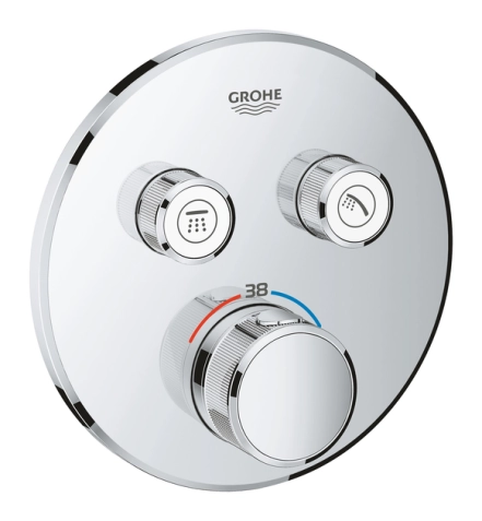 Tермостат прихованого монтажу Grohe Grohtherm SmartControl з 2 кнопками управління (29151LS0)