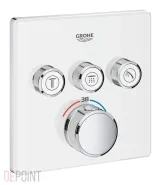 Термостат скрытого монтажа Grohe Grohtherm SmartControl с 3 кнопками управления, белый (29157LS0)