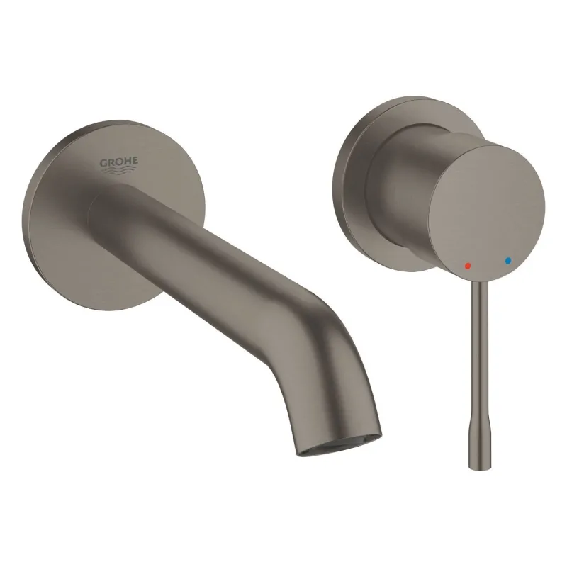 Смеситель для умывальника Grohe Essence M-Size, наружная часть, brushed hard graphite (29192AL1)