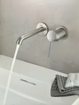 Змішувач для умивальника Grohe Essence M-Size, зовнішня частина, supersteel (29192DC1) Фото - 2