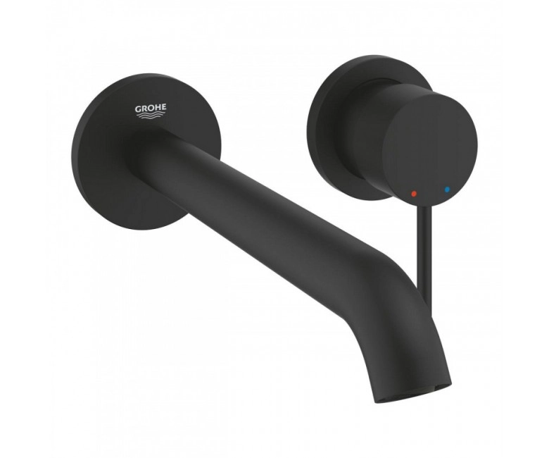 Змішувач для раковини Grohe Essence, на два отвори, L-Size, чорний (29193KF1)
