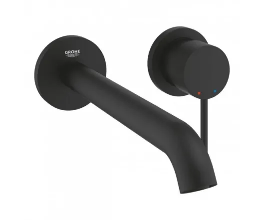 Змішувач для раковини Grohe Essence, на два отвори, L-Size, чорний (29193KF1)