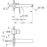 Смеситель для умывальника Grohe Eurosmart (29338003) Фото - 2