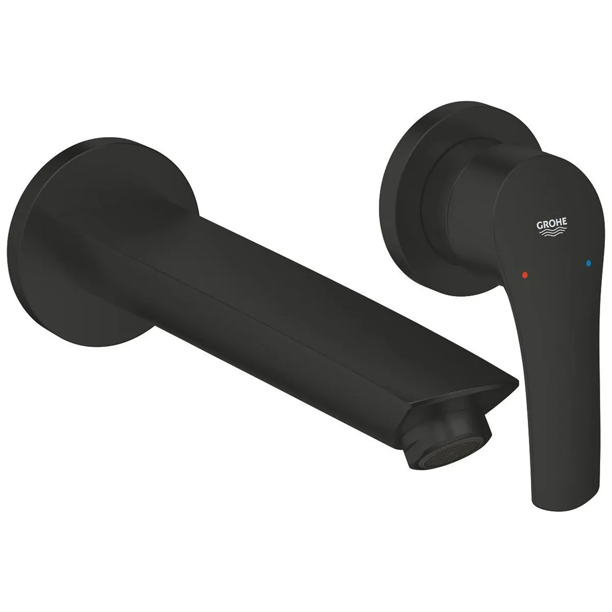 Змішувач для умивальника Grohe Eurosmart New M-Size, на стіну, чорний матовий (293382433)