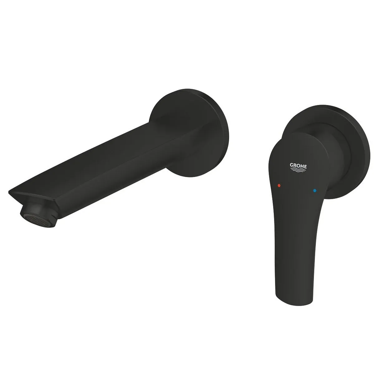 Змішувач для умивальника Grohe Eurosmart New M-Size, на стіну, чорний матовий (293382433) Фото - 2