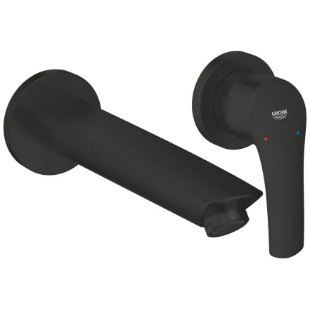 Смеситель для умывальника Grohe Eurosmart New M-Size, на стену, черный матовый (293382433)