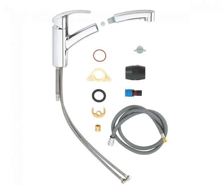 Змішувач для кухні, одноважільний Grohe Eurosmart (30305000) Фото - 3