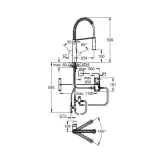 Кухонный смеситель сенсорный для мойки Grohe К7 FootControl (30312DC0) Фото - 1