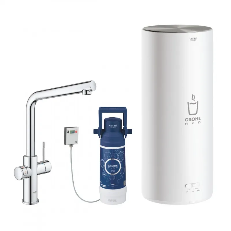 Кухонный смеситель с бойлером L-size Grohe Red Duo (30325001)