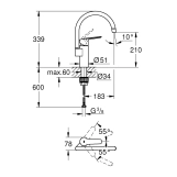 Смеситель для кухни Grohe QuickFix Start 30469000 Фото - 1