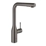 Смеситель для кухни Grohe Essence однорычажный с выдвижной лейкой, hard graphite (30504A00)