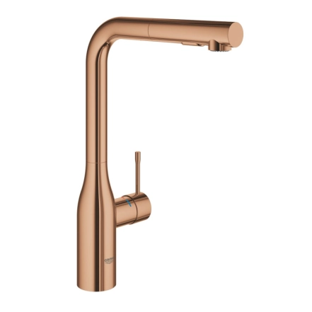 Змішувач для кухні Grohe Essence одноважільний з висувною лійкою, warm sunset (30504DA0)