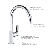 Смеситель для кухни Grohe QuickFix StartEdge 30529001 Фото - 3