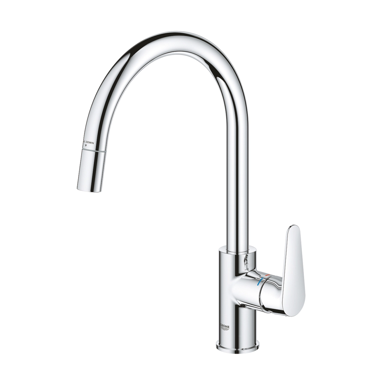 Смеситель для кухни с выдвижным изливом Grohe StartCurve 30562000 Фото - 4