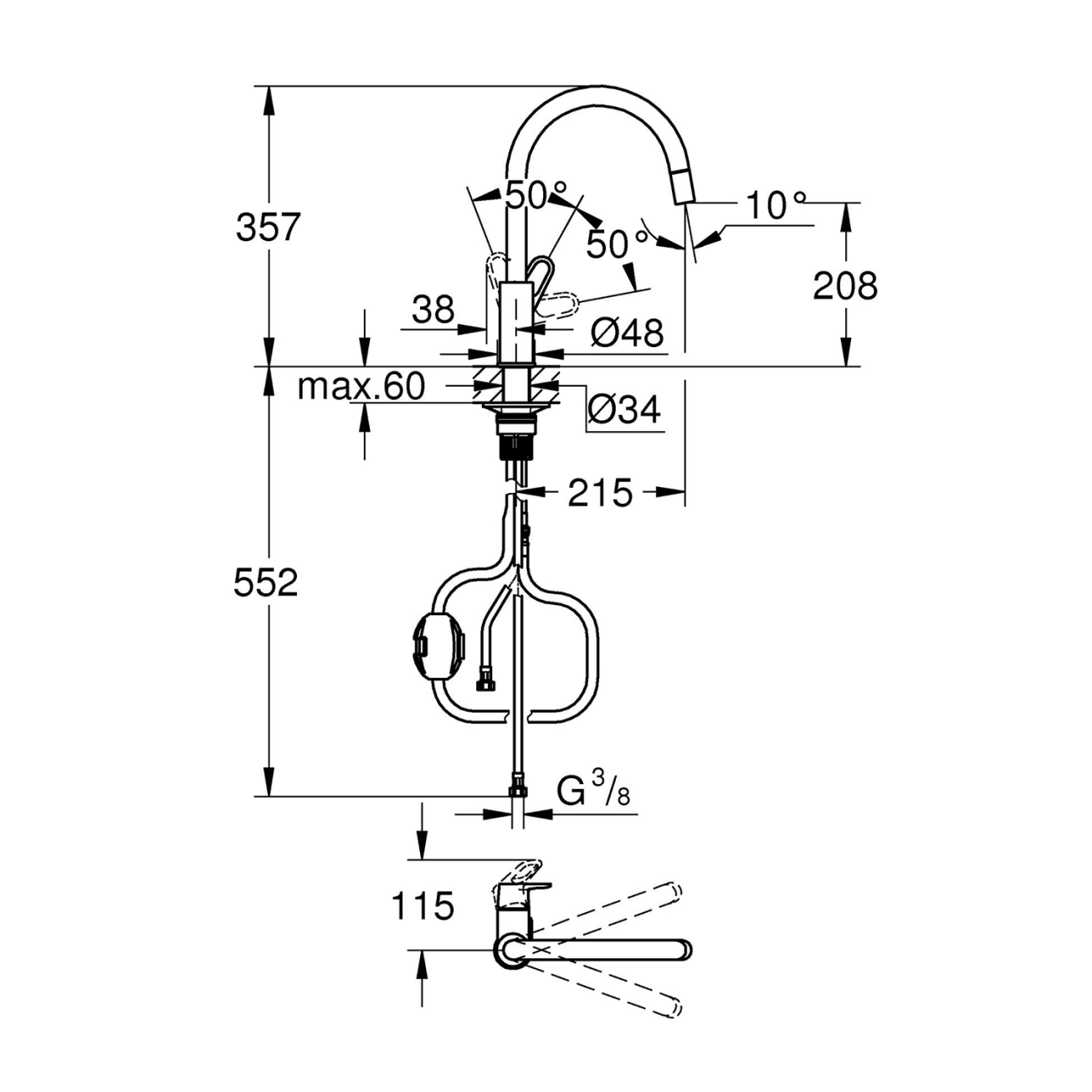 Смеситель для кухни Grohe Start Flow 30569000 Фото - 1