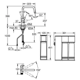 Смеситель для кухни Grohe Blue Pure Eurosmart, под обратный осмос, хром (30587000) Фото - 3