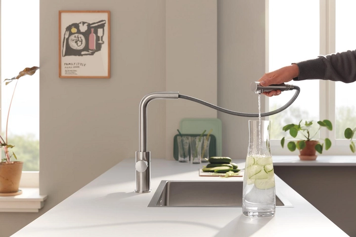 Змішувач для кухні Grohe Blue Pure Minta, під зворотний осмос, суперсталь (30590DC0) Фото - 3