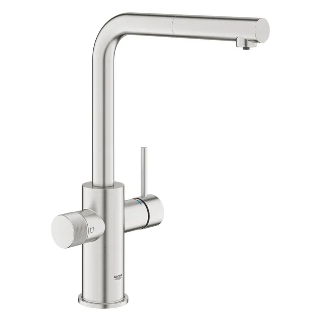 Смеситель для кухни Grohe Blue Pure Minta, под обратный осмос, суперсталь (30590DC0)