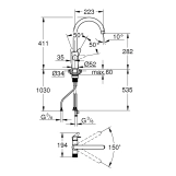 Змішувач для кухні Grohe StartCurve 30592000 Фото - 1