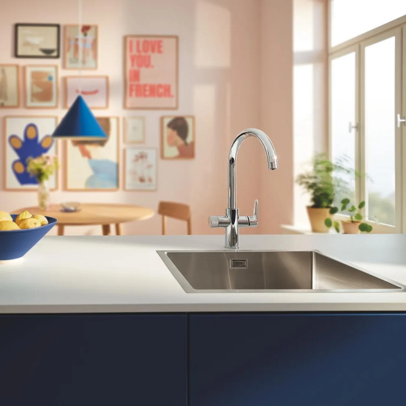 Змішувач для кухні Grohe Blue Pure StartCurve 30592000 з фільтром Blue S-Size 40404001 та головкою 64508001 (30594040) Фото - 7
