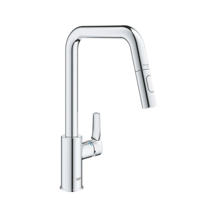 Смеситель для кухни Grohe EuroSmart однорычажный, выдвижной, 2 - струи, хром (30619000)