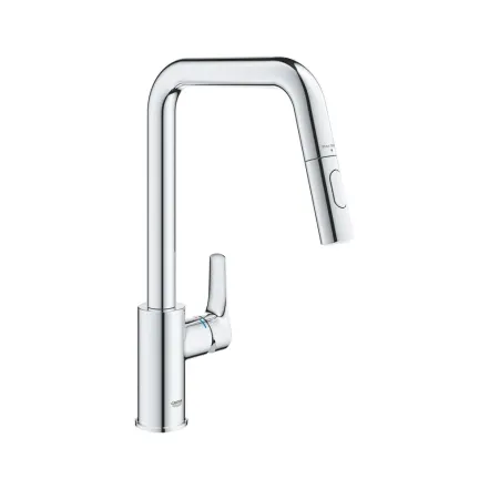 Смеситель для кухни Grohe EuroSmart однорычажный, выдвижной, 2 - струи, хром (30619000)