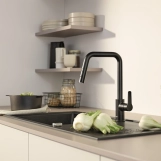 Змішувач для кухні з висувним виливом Grohe QuickFix Start 306312430 Фото - 7