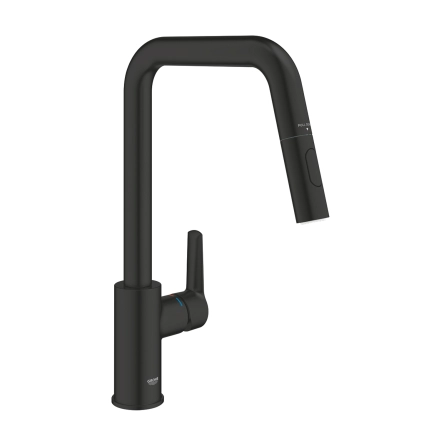 Змішувач для кухні з висувним виливом Grohe QuickFix Start 306312430