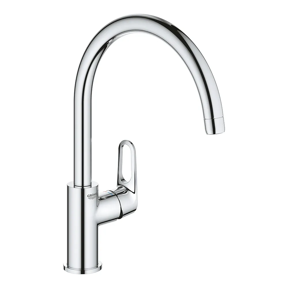 Змішувач для кухні одноважільний Grohe BauFlow хром латунь (31230001)