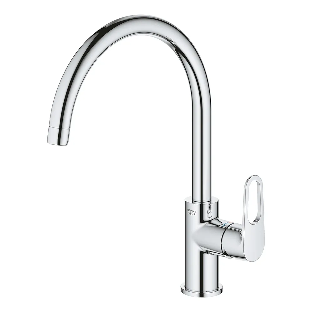 Змішувач для кухні одноважільний Grohe BauFlow хром латунь (31230001) Фото - 1