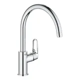 Змішувач для кухні одноважільний Grohe BauFlow хром латунь (31230001)