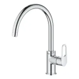 Змішувач для кухні одноважільний Grohe BauFlow хром латунь (31230001) Фото - 1
