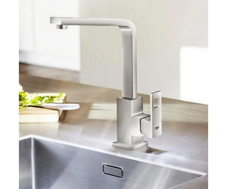 Змішувач для кухні одноважільний Grohe Eurocube (31255DC0) Фото - 3