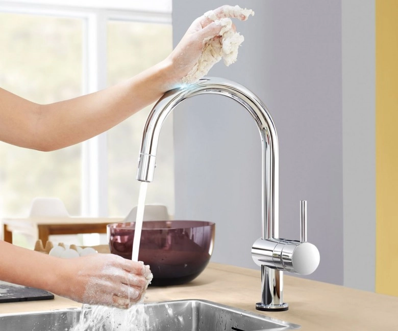 Змішувач сенсорний для умивальника Grohe MINTA TOUCH, хром  (31358002) Фото - 2