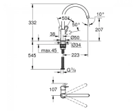 Смеситель для кухни Grohe BauLoop (31368001) Фото - 1