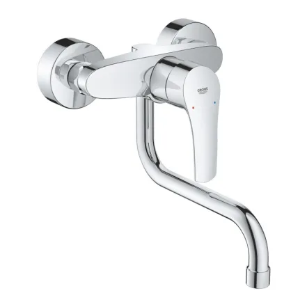 Смеситель для кухни Grohe Eurosmart настенный с изливом, хром (31391003)